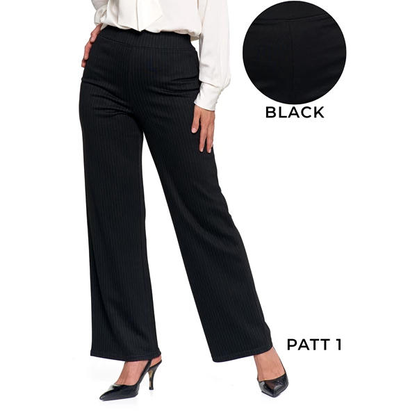 MORAJ / SPODNIE DAMSKIE KLASYCZNE Z WYSOKIM STANEM I PROSTĄ NOGAWKĄ OSD2900-007 - www.anstel.pl