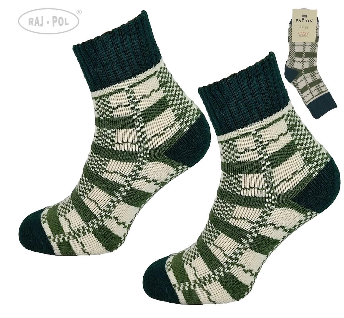 RAJ-POL / SKARPETA COSY ZIELONE KRATECZKA 736614, 736621 - www.anstel.pl