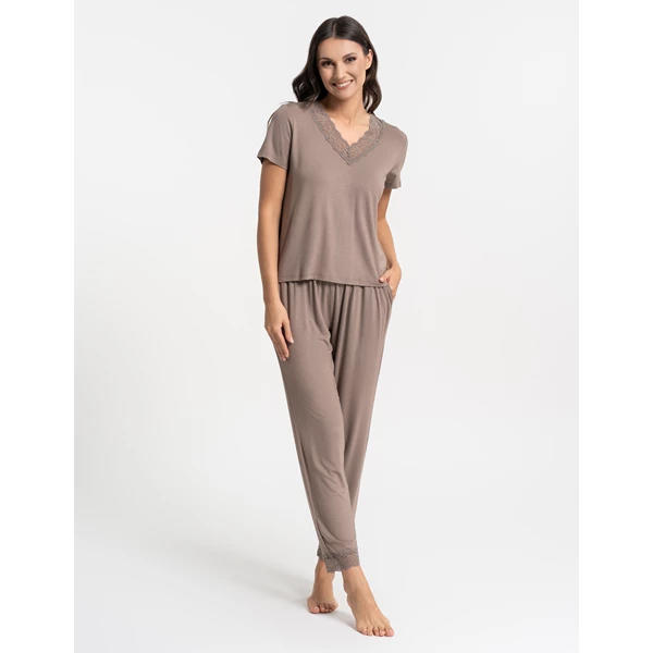 MORAJ / PIŻAMA DAMSKA BAMBUSOWA PDD5000-010 S/S 2026 - www.anstel.pl