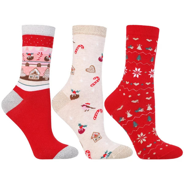 MORAJ / SKARPETKI DAMSKEI ŚWIĄTECZNE CSLS250-027 - www.anstel.pl