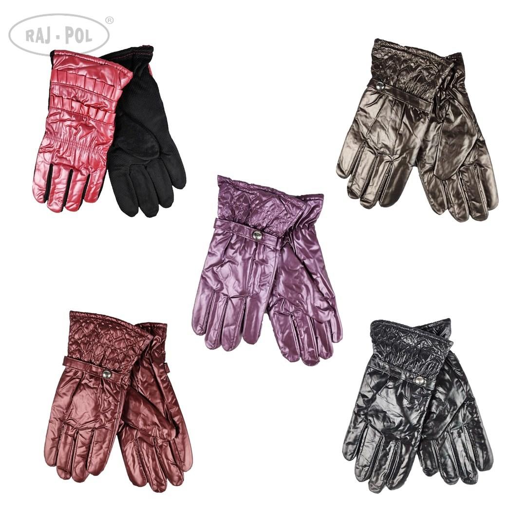 RAJ-POL / RĘKAWICZKI DAMSKIE OCIEPLANE GŁADKIE - www.anstel.pl