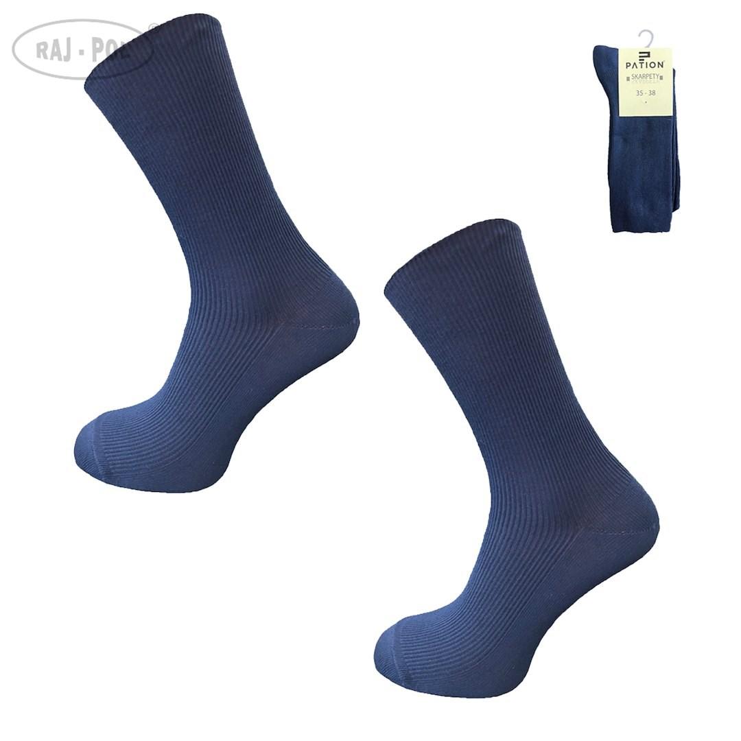 RAJ-POL / SKARPETY BEZUCISKOWE BAWEŁNIANE COMFORT MEDYCZNE GRANATOWE 799565, 799572 - www.anstel.pl