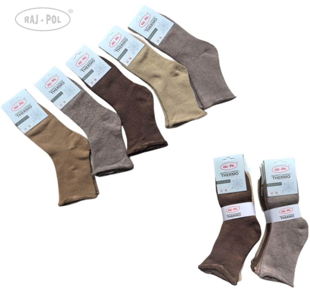 RAJ-POL / SKARPETA DAMSKA FROTTE THERMO BEZUCISK RP799602 - www.anstel.pl