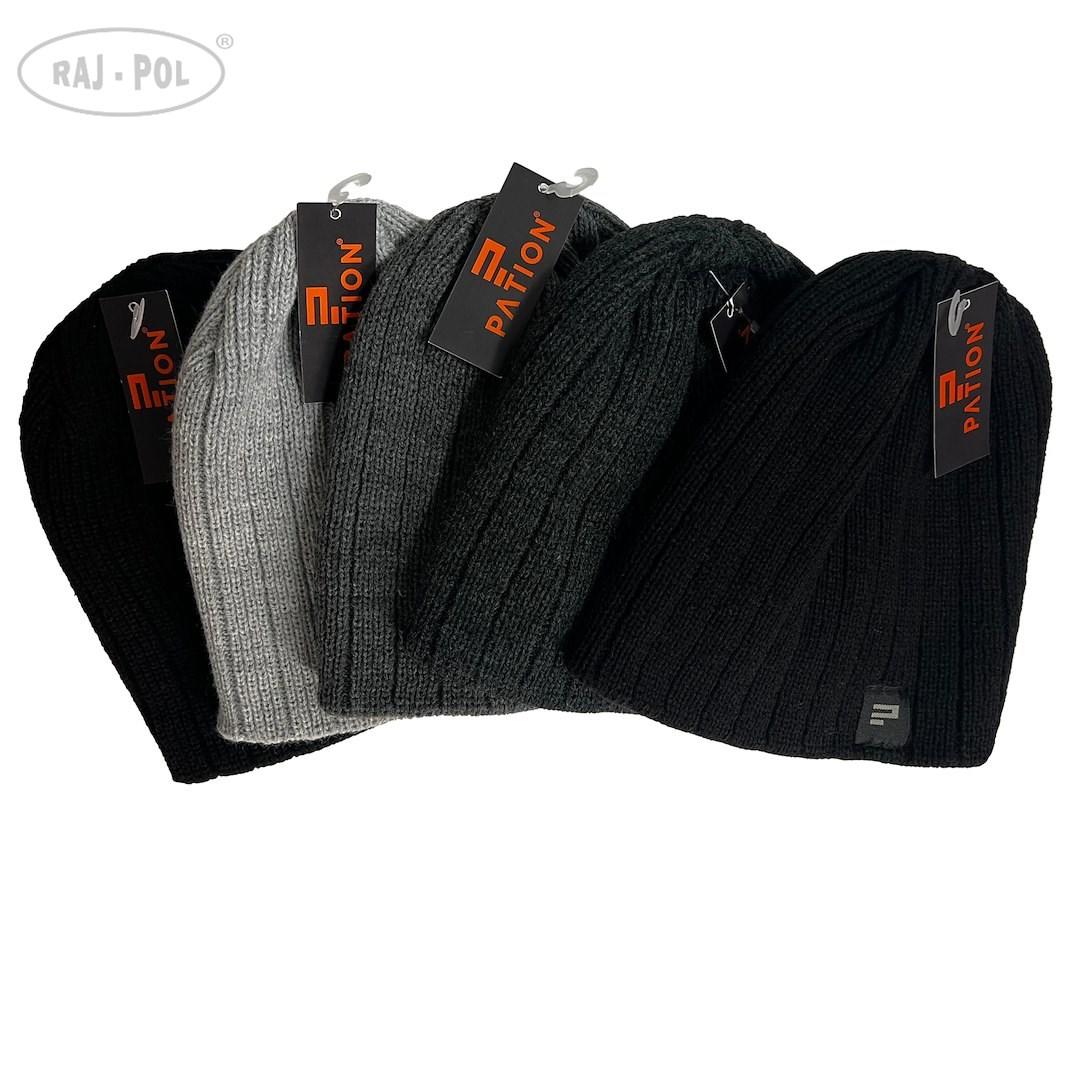 RAJ-POL / CZAPKA MĘSKA ŻAKARD NIEWYWIJANA 735020 - www.anstel.pl