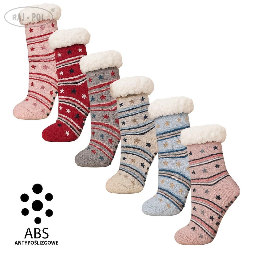 RAJ-POL / SKARPETY GÓRALSKIE DZIECIĘCE Z ABS 25-29 30-35 MODEL SH25-03 - www.anstel.pl