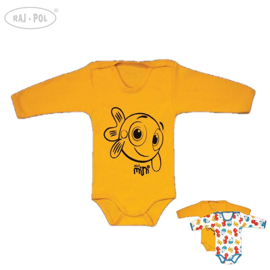Body dziecięce z długim rękawem cartoon trio mini pek-bod001 2-pak