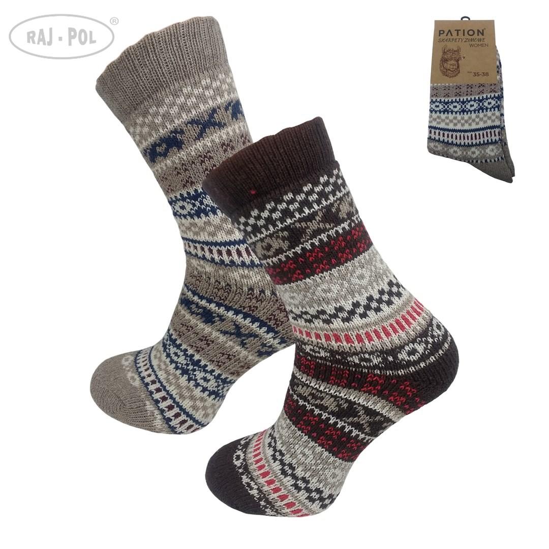 Skarpeta damska zimowa alpaca 755561, 755486