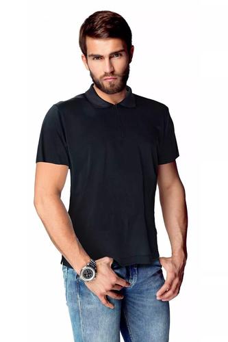 Koszulka męska polo zip z kołnierzykiem zapinana 86319 james bradley