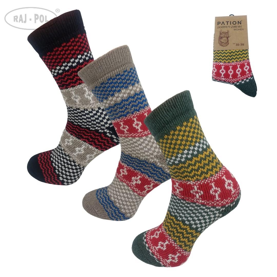 Skarpeta damska zimowa alpaca 755530, 755547
