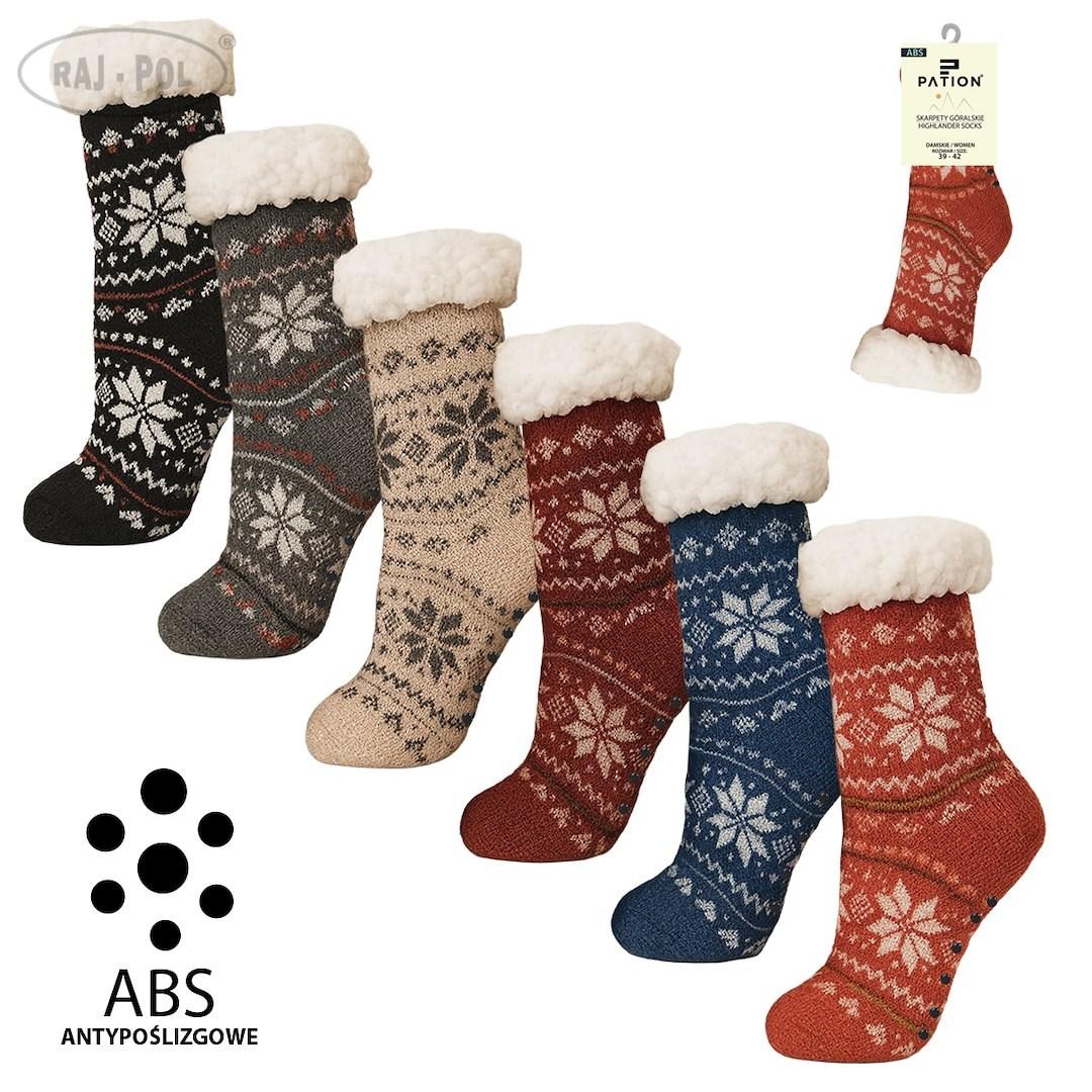 Skarpety góralskie damskie z abs 35-38 39-42