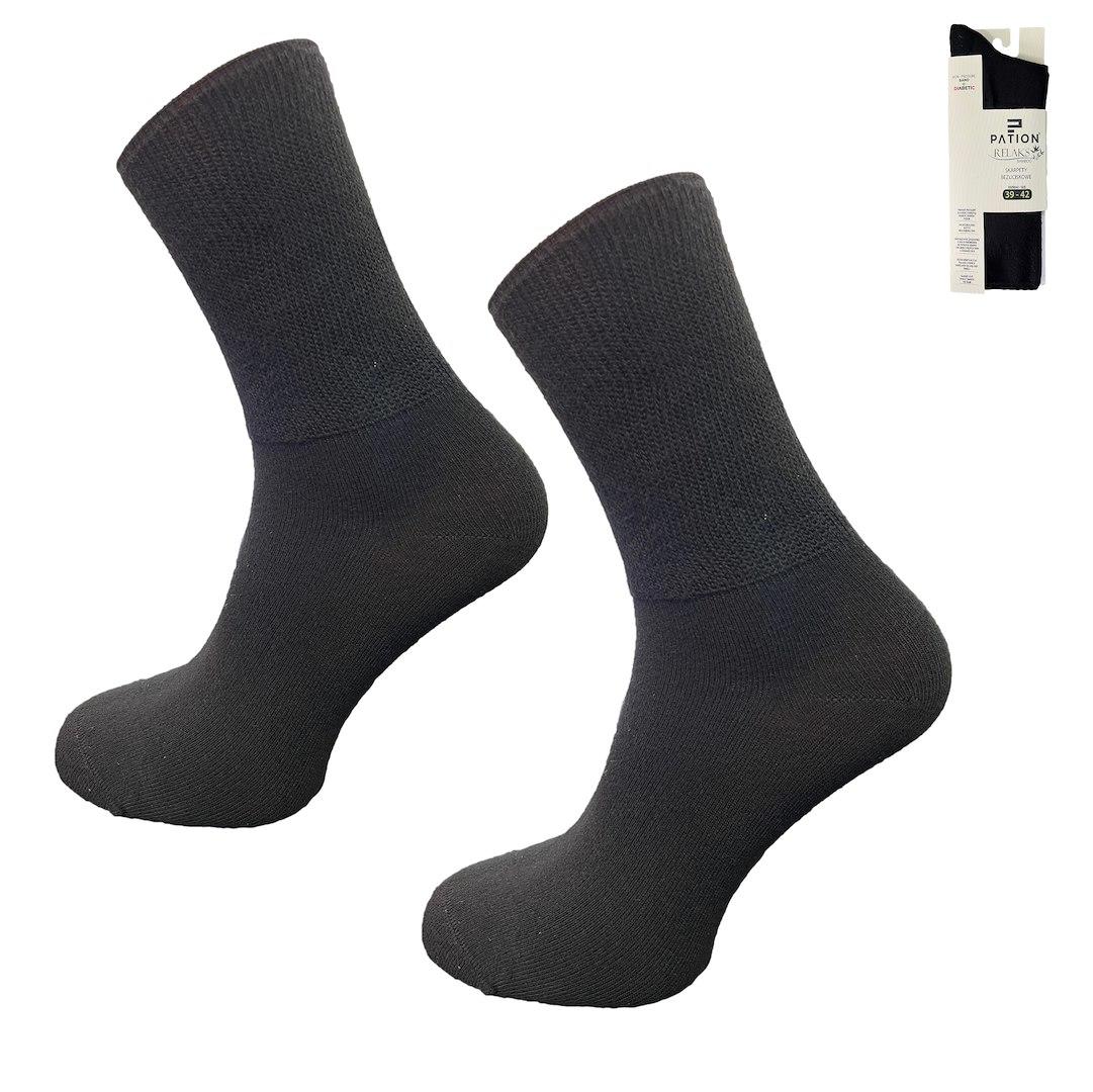 Skarpety bezuciskowe bambusowe czarne 740833