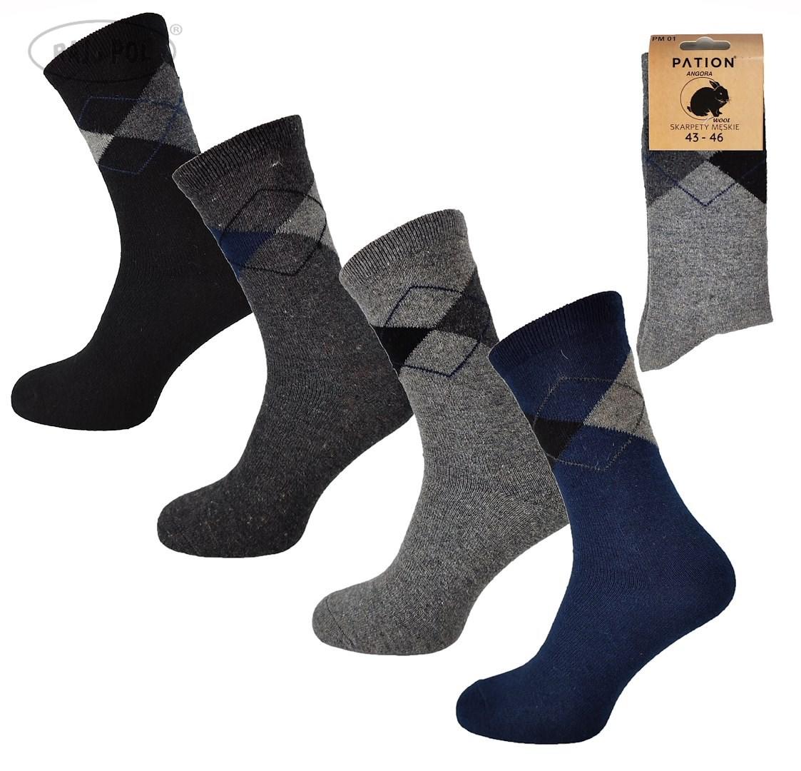 Skarpety męska angora pation 729616