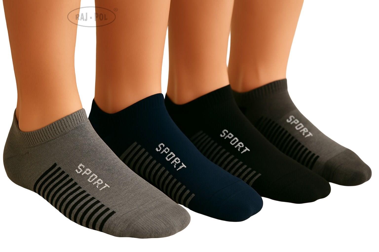 Skarpety męskie fitness 3/4 ciemne 750641