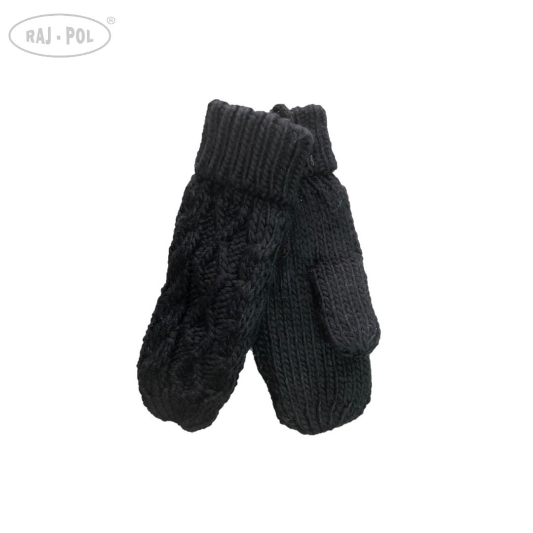 Rękawiczki damskie czarne ocieplane bravo w001