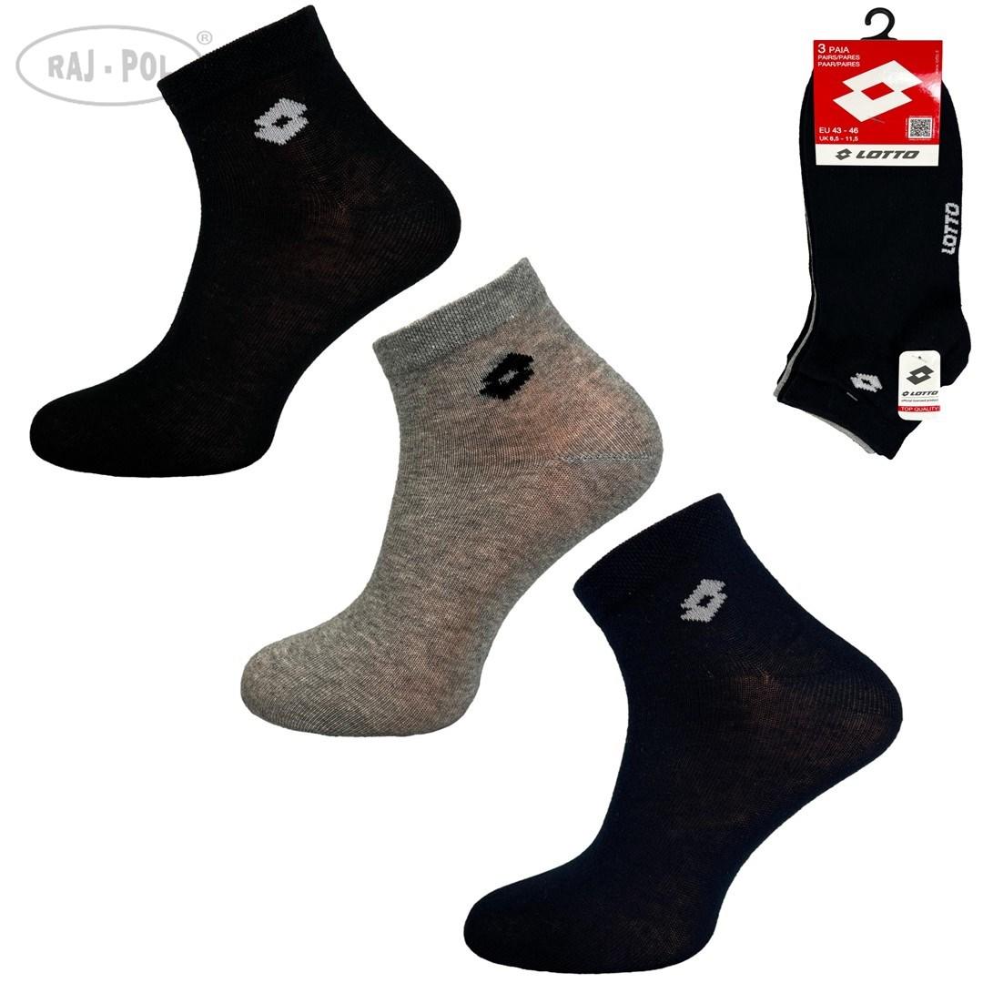 Skarpety męskie lotto mix kolorów 3-pak 072241, 072258