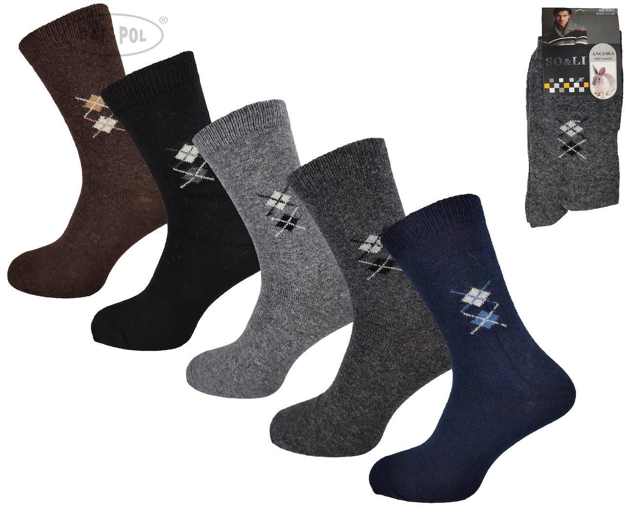Skarpeta męska angora solli 501-4 740260