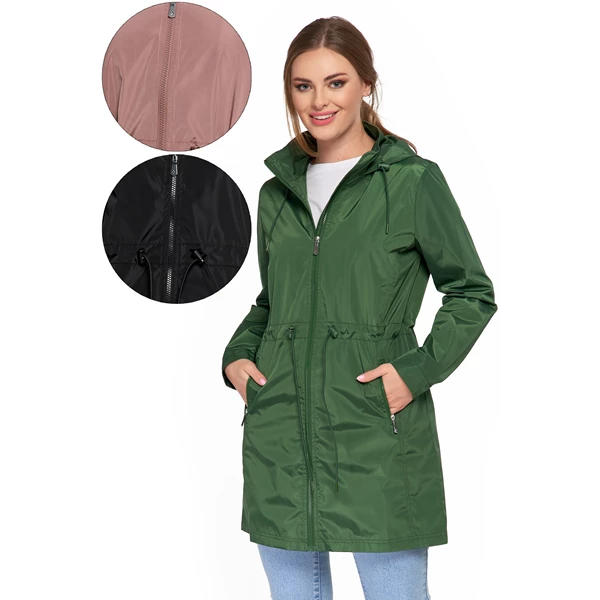 Kurtka parka damska przejściowa z kapturem odw7500-003