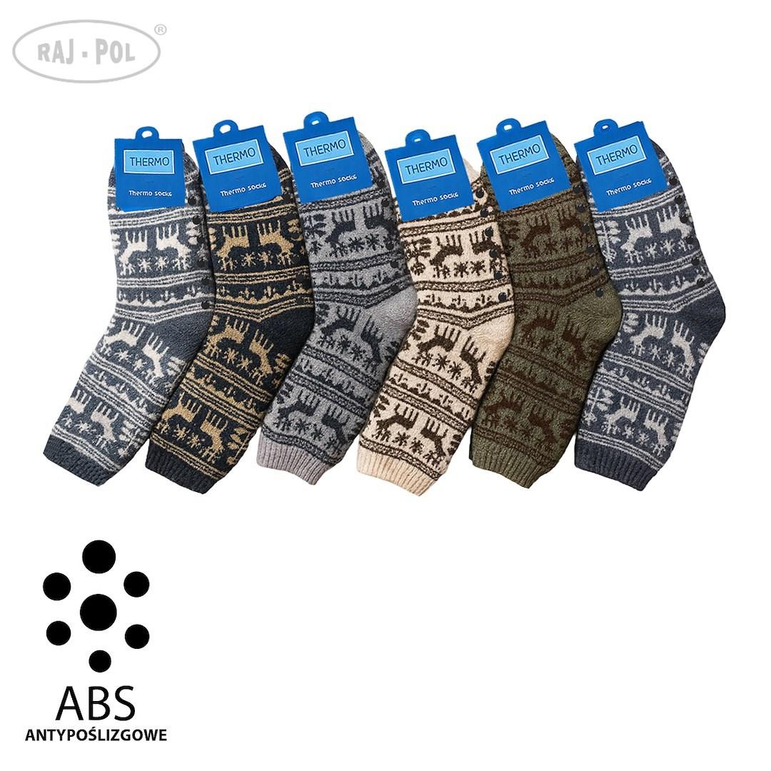Skarpety góralskie męskie z abs 39-42/ 43-46 model sh25-17