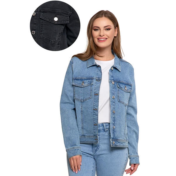 Kurtka jeansowa damska klasyczna odw6500-001