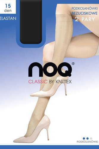 Podkolanówki bezuciskowe box 15 den 2 pary, lycra