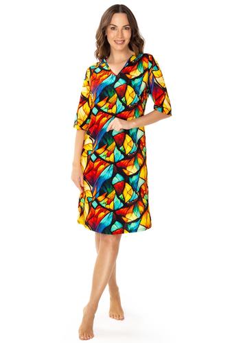 Koszula nocna vitrage z rękawem 3/4