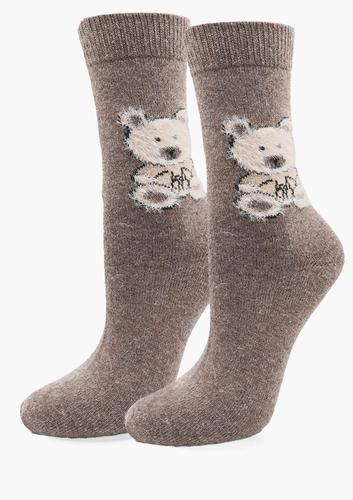 Skarpetki damskie ciepłe z wełną i angorą f32 aw25/26