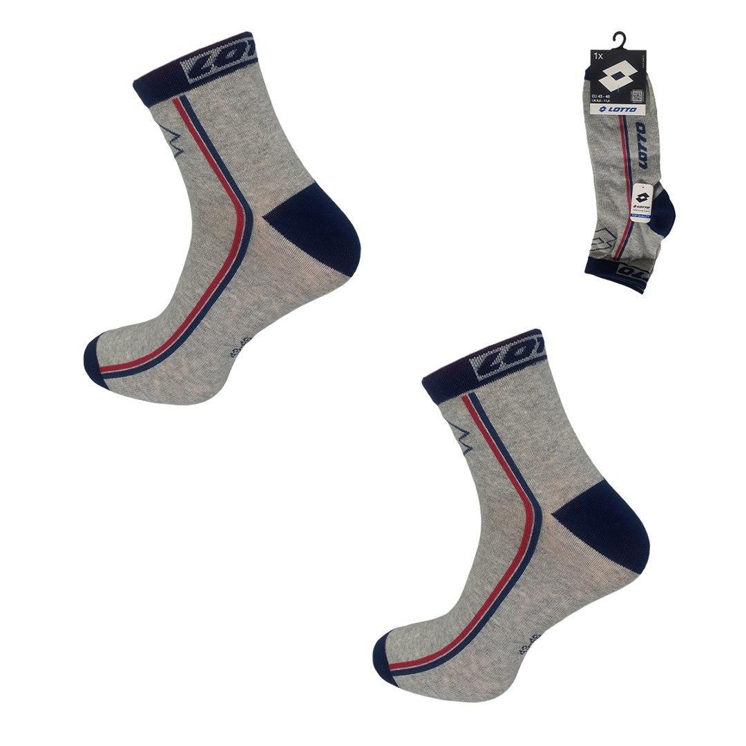 Skarpeta męska lotto bob-4ass grey melange 1 1-pak 434995, 474564
