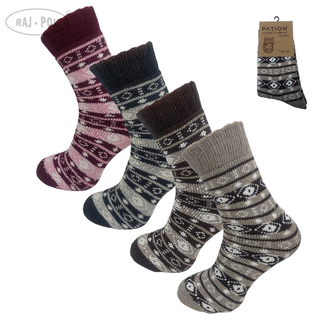 Skarpeta damska zimowa alpaca 755516, 755523