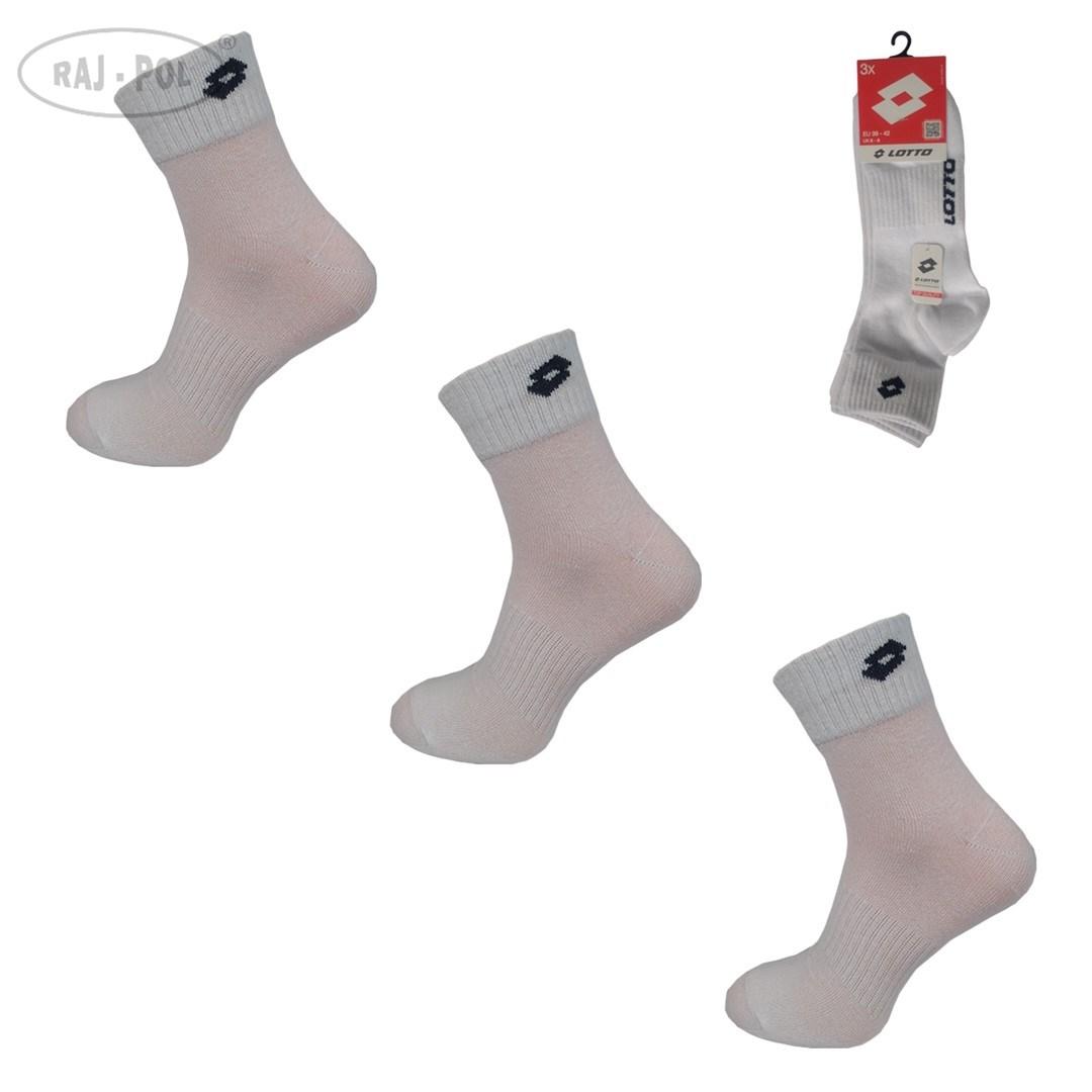 Skarpety męskie lotto białe player_bi 39/42 3-pak 294254, 294261