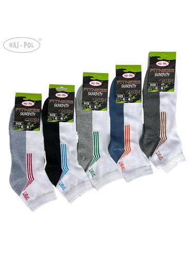 Skarpety męskie fitness 3/4 jasne 750658