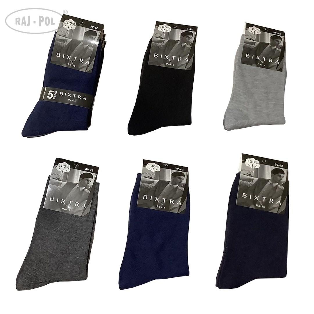 Skarpeta męska garniturowa gładka no:702 791279