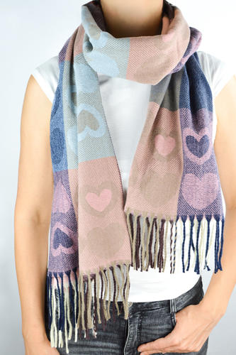 Szalik damski zimowy serca cs007-w-01
