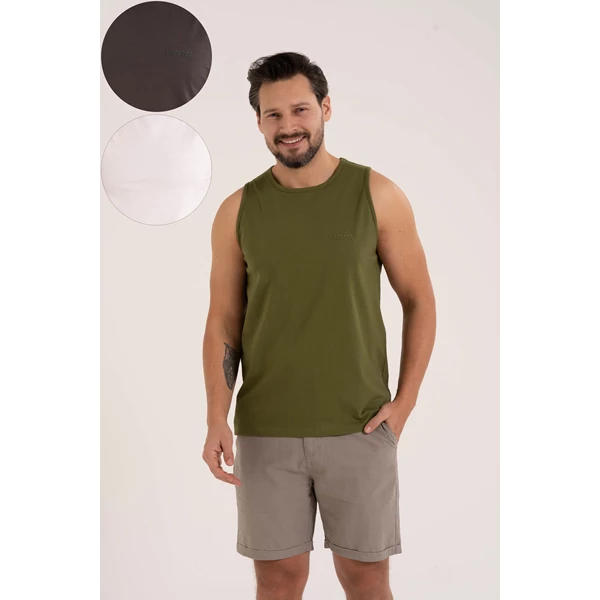 T-shirt męski szerokie ramiączko ots1200-164