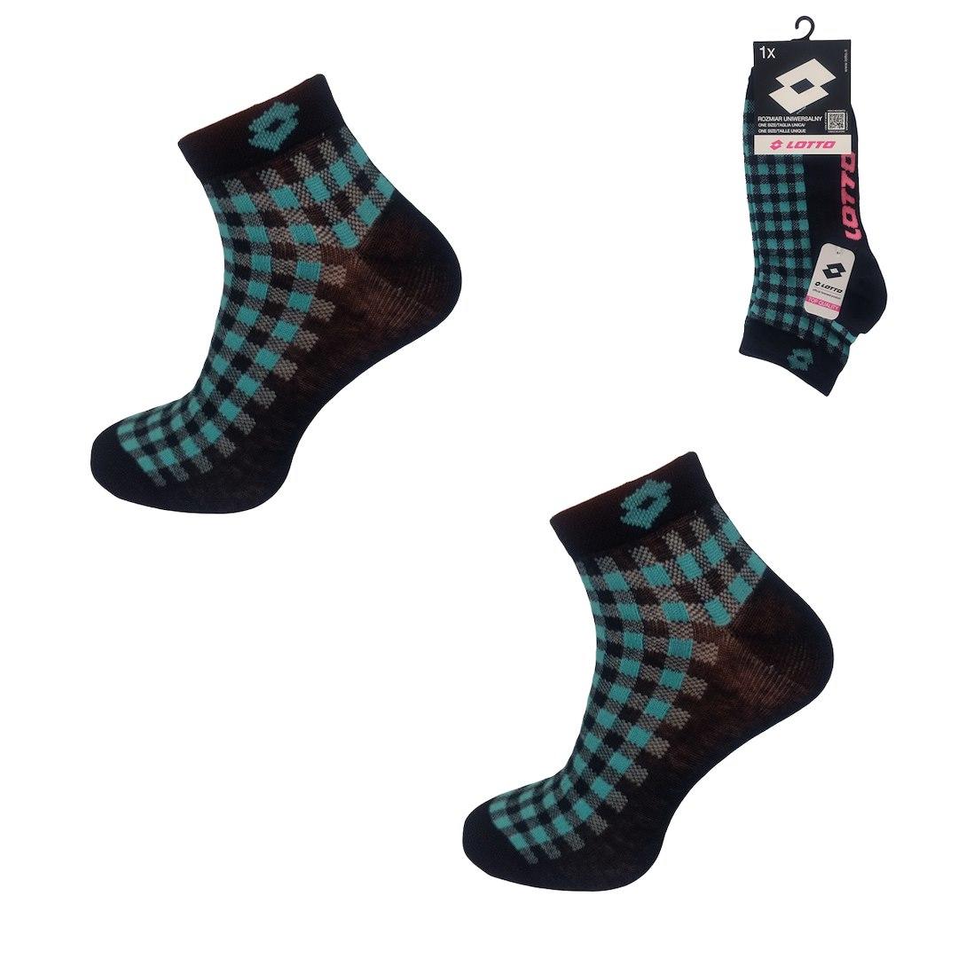 Skarpeta lotto quad_12assrt onesize black 2 1-pak 489025