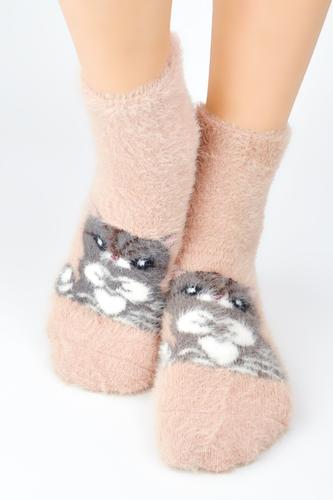 Skarpety puchate kot sp009