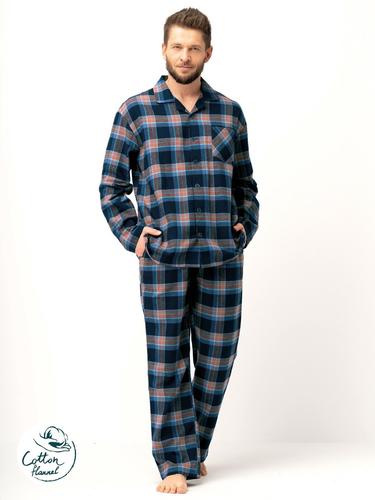 Piżama męska mns 431 flanela dr
