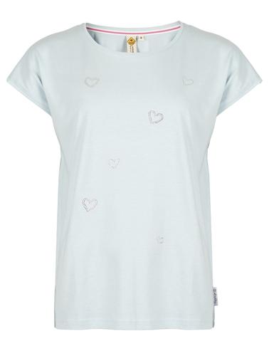 Roadsign damska koszula kimono w serduszka steinchen, niebieski 18-005741-1, 18-005741-2, 18-005741-3, 18-005741-4,  18-005741-5