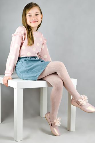 Rajstopy żakardowe romby rb015