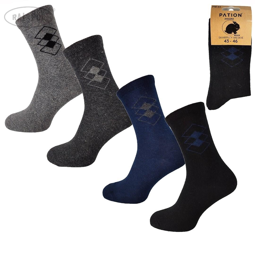 Skarpety męska angora pation 729630