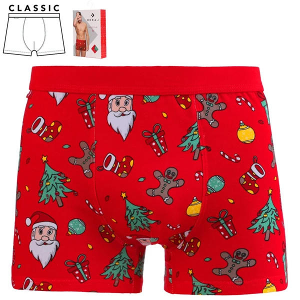 Świąteczne bokserki męskie na prezent mbx600-190