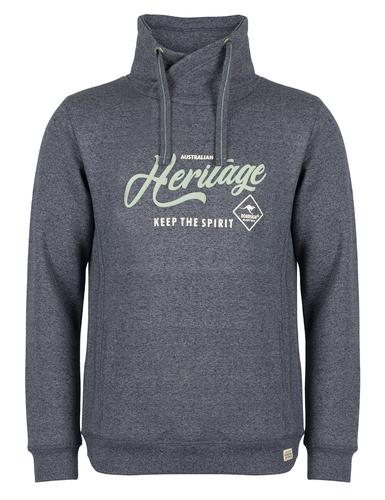 Roadsign męska bluza tube, granatowy melanż 19-007553