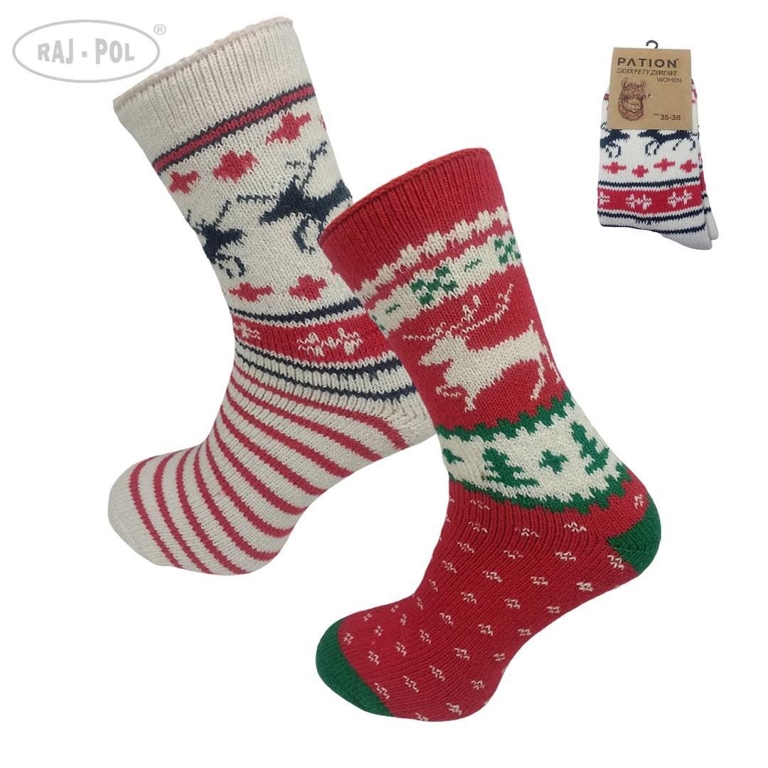 Skarpeta damska zimowa alpaca 755431, 755448