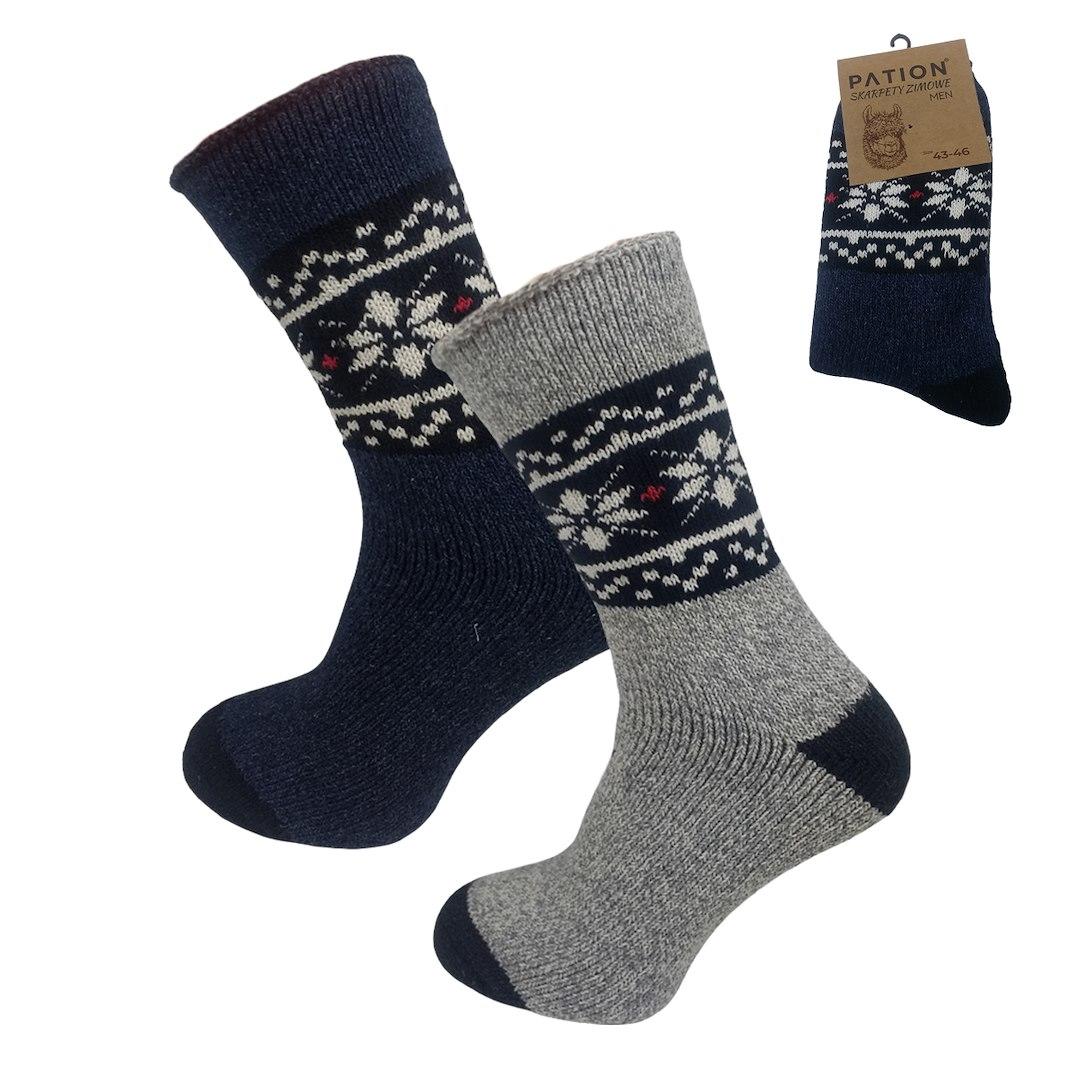 Skarpeta męska zimowa alpaca 755332, 755349