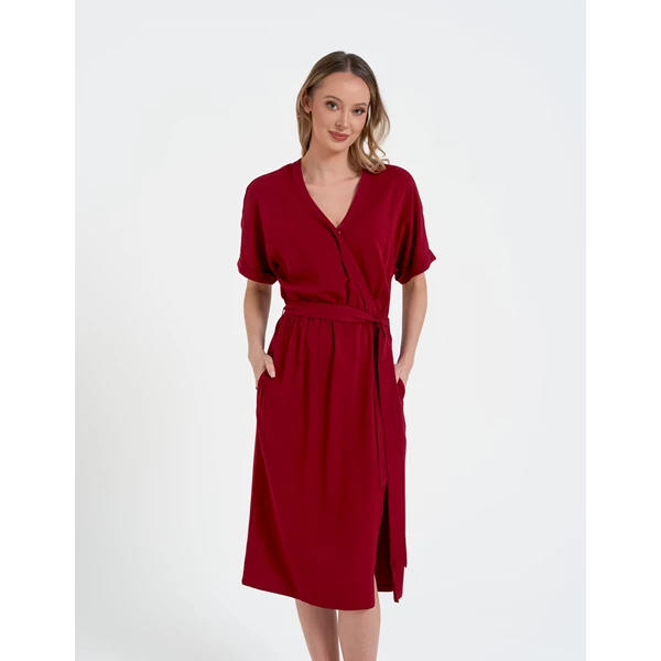 Sukienka długa wiskozowa mdw3800-001