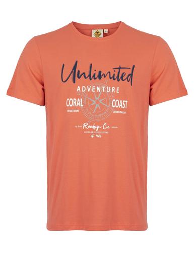 Męski t-shirt roadsign unliwithed, czerwony 19-007556 cz-3, 19-007556 cz-4, 19-007556 cz-5