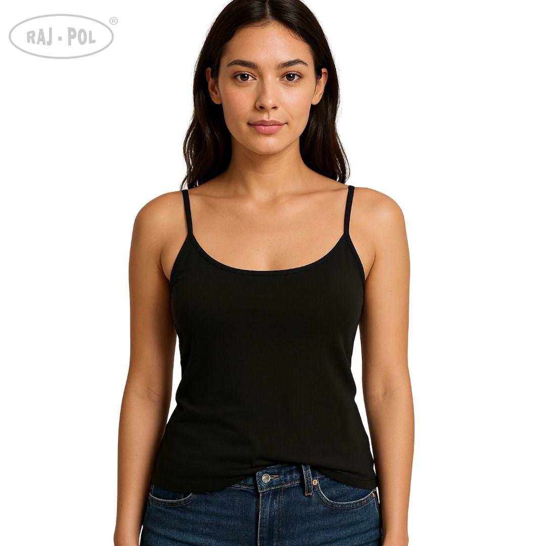 Podkoszulka damska na ramiączku czarna 799374, 799381, 799398, 799404