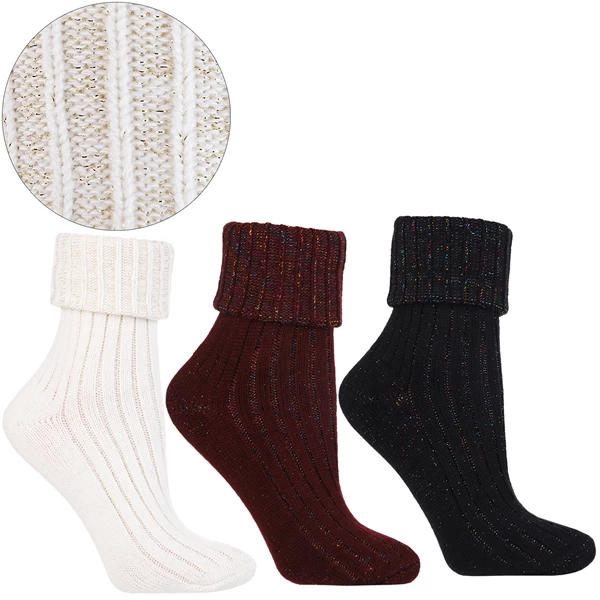 Skarpety damskie 3/4 ciepłe csl300-342