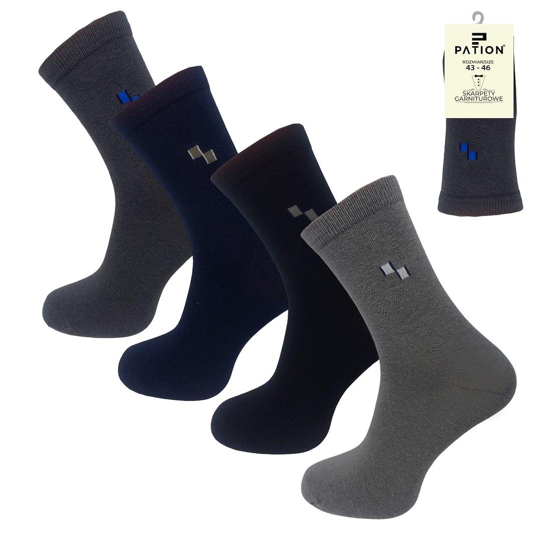 Skarpety męskie garniturowe mix pation m-2502 753994, 754007