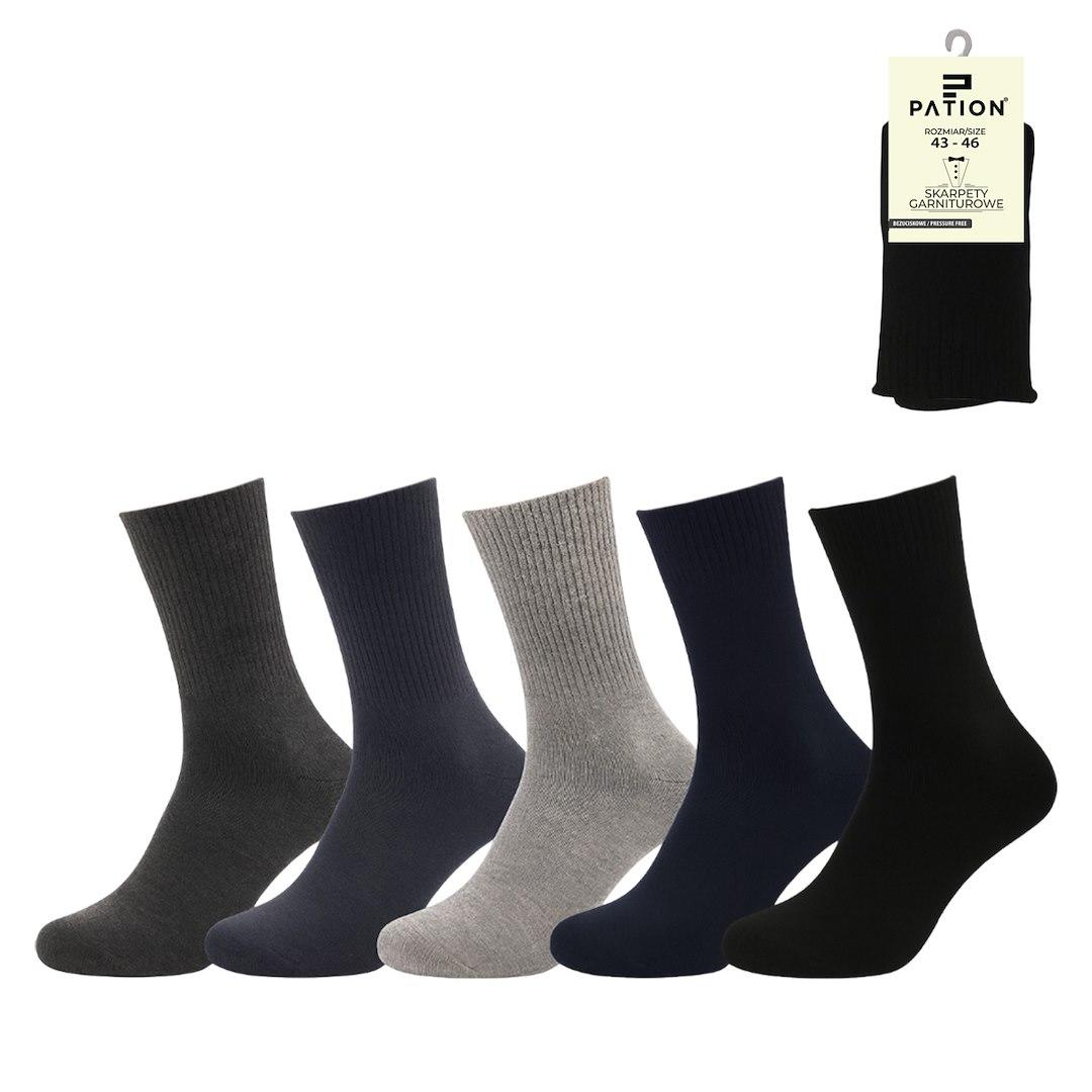 Skarpety męskie bezuciskowe pation m-2506b 754373, 754380