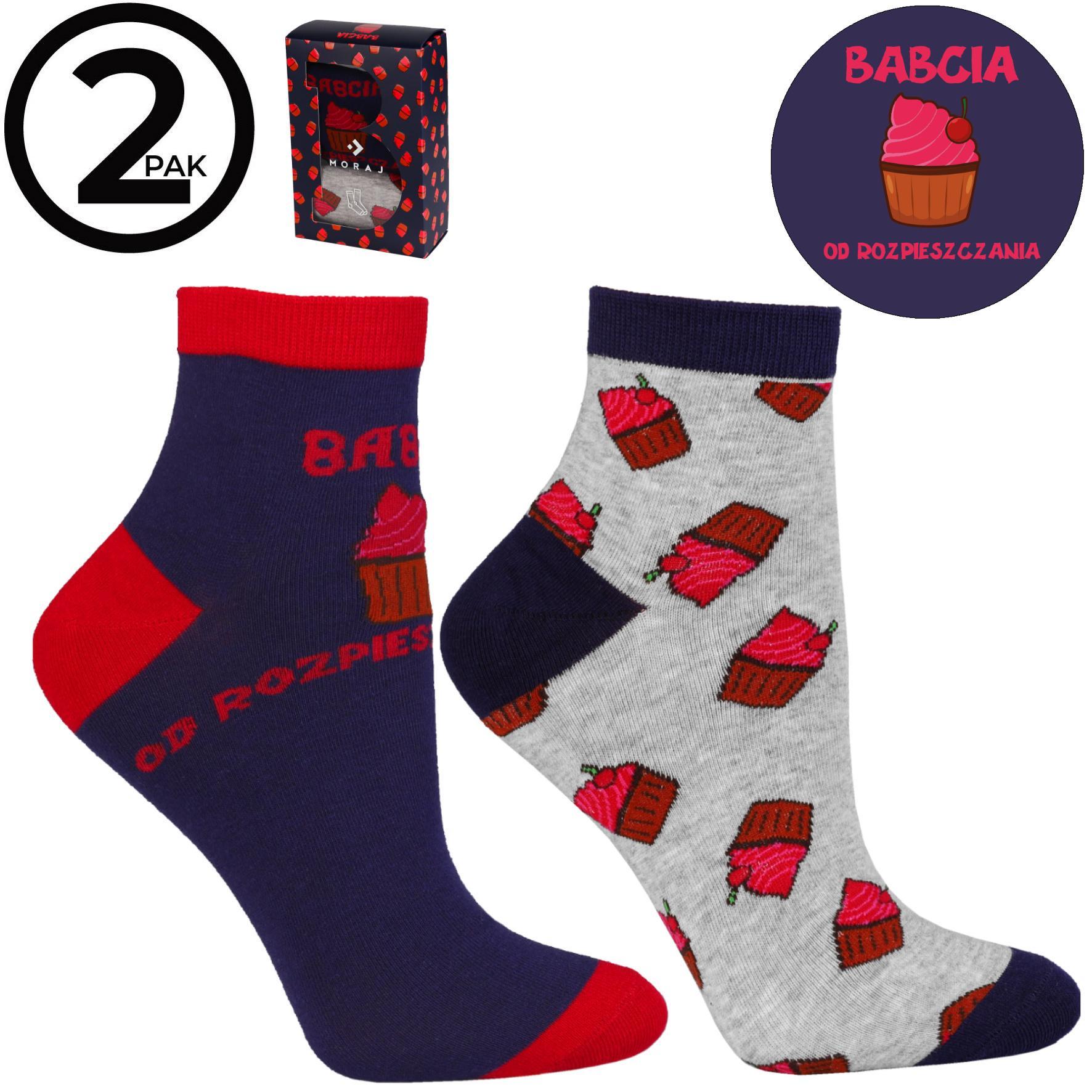 Skarpetki damskie dzień babci cslb450-002-2